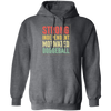 Ballgame Gameplay Throwing Ball Hit Opponents Strong Independent Motivated Dodgeball Vintage Pullover Hoodie