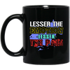 Lesser The Emotion Lesser The Pain Gift Black Mug