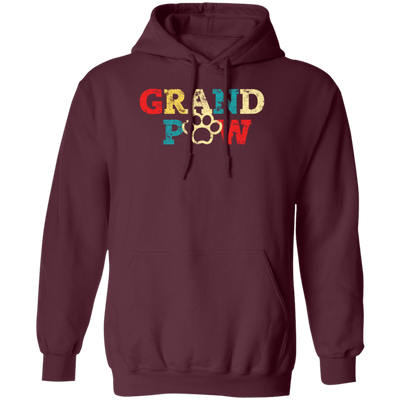 Retro Grandpaw, Grand Paw Vintage Pullover Hoodie