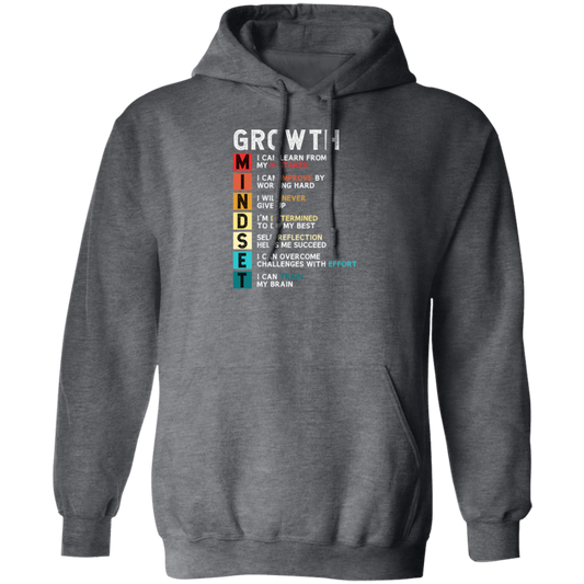 Mindset Gift, Growth Mindset, Retro Mindset Lover, Improve Yourself Pullover Hoodie