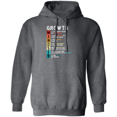 Mindset Gift, Growth Mindset, Retro Mindset Lover, Improve Yourself Pullover Hoodie