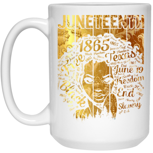 Black Woman 1865 Juneteenth, Natural Hair Black Hair Gold Style