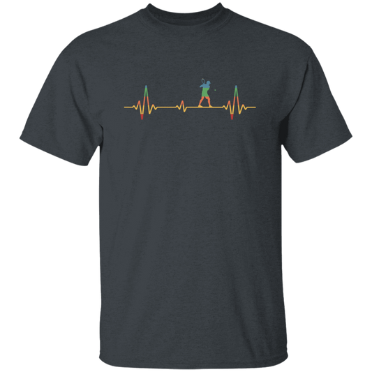 Retro Tennis Heartbeat Ecg Tennis Player Gift