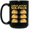 Retro Check Out My Six Pack, Funny Tacos Gift Idea