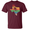 Retro Texas Biker Love Mountain Biking Distressed Unisex T-Shirt