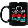 My Nurse Gift, Medical Assistant, Retro Sty Gift For Nurse, Medical Lover Gift Black Mug