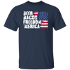 Beer Bacon Freedom Merica - American Flag