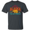 Cool Alaska The Last Frontier Grizzly Bear Souvenir Vintage Unisex T-Shirt