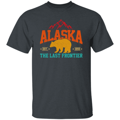 Cool Alaska The Last Frontier Grizzly Bear Souvenir Vintage Unisex T-Shirt