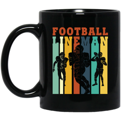 Football Lineman Retro Offensive Defensive Player