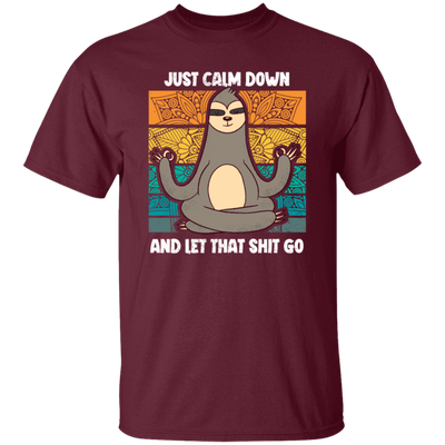 Funny Calm Down Funny Sloth Yoga Meditation Lazy