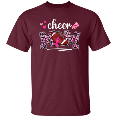 Mom Gift, Cheer Mom, American Football Gift, Rugby Football, Mom Love Sport Unisex T-Shirt