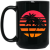 Summer Island Surfer Sea Beach Sun Gift, Palm Trees And Sunset