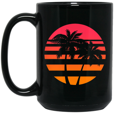 Summer Island Surfer Sea Beach Sun Gift, Palm Trees And Sunset