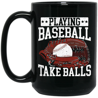 Baseball Lover, Playing Baseball Gift, Take Balls, Love Baseball, My Best Sport Black Mug