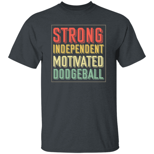 Ballgame Gameplay Throwing Ball Hit Opponents Strong Independent Motivated Dodgeball Vintage Unisex T-Shirt