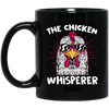 Love Chicken, Retro Chicken Gift, The Chicken Whisperer, Animal Lover Gift Black Mug