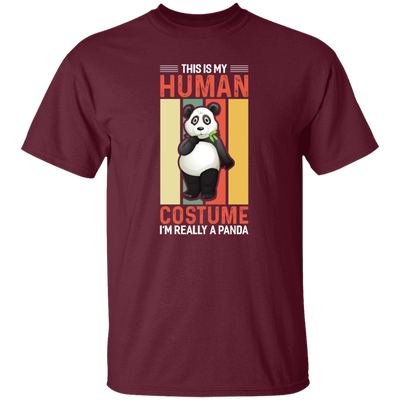 Panda Costume, I Am Really A Panda, This Is My Human, Retro Panda Unisex T-Shirt