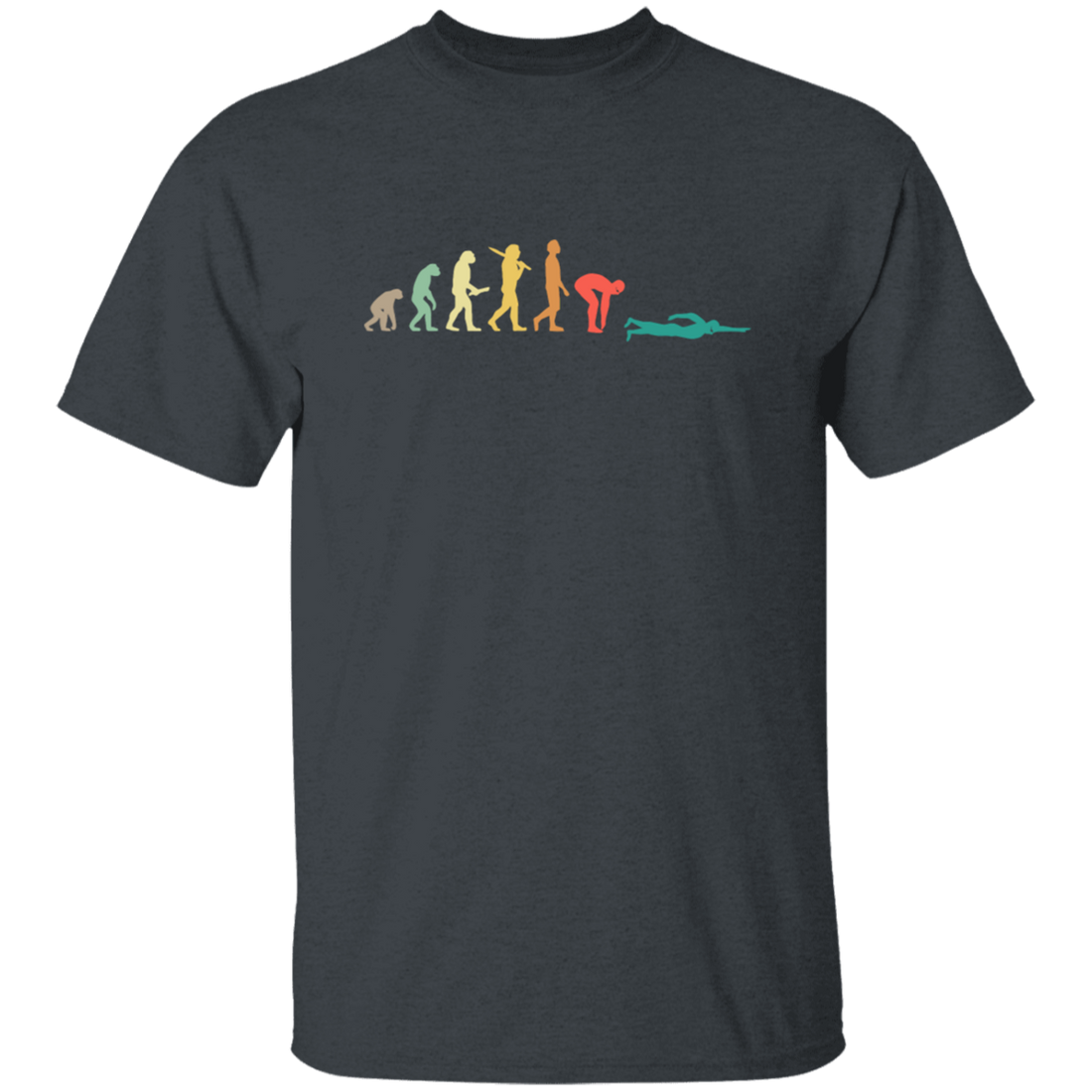 Retro Swimming Evolution Gift For Swimmers