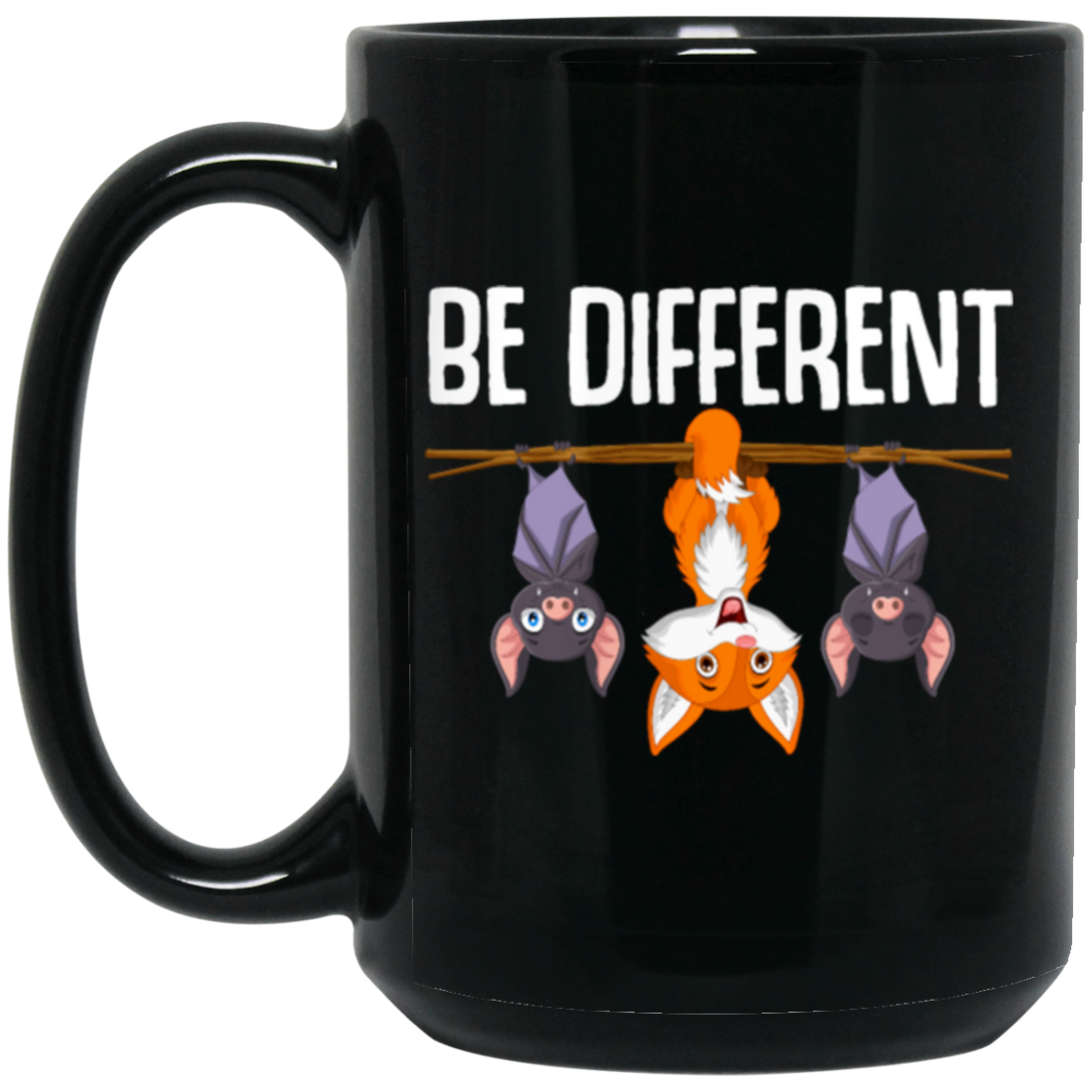 Saying Be Different, Cute Forest Animal, Hanging Fox Bat Gift