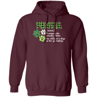 Love Pawma Gift, Patricks Day Gift, Love Pawma Who Is A Woman Pullover Hoodie