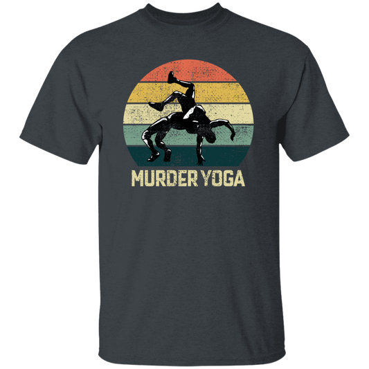 Funny Wrestling Brazilian Jiu-jitsu Murder Yoga Martial Arts Vintage Sportsmen Unisex T-Shirt