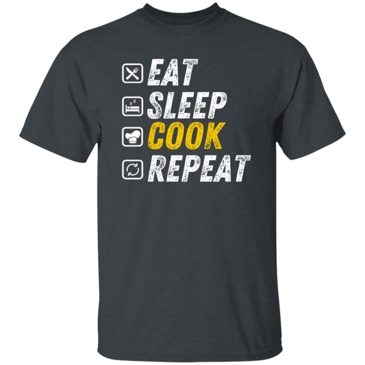 Eat Sleep Cook - Funny Grunge Cooking