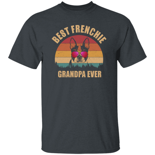 Retro Best Frenchie Grandpa Ever, Bulldog Lover Unisex T-Shirt