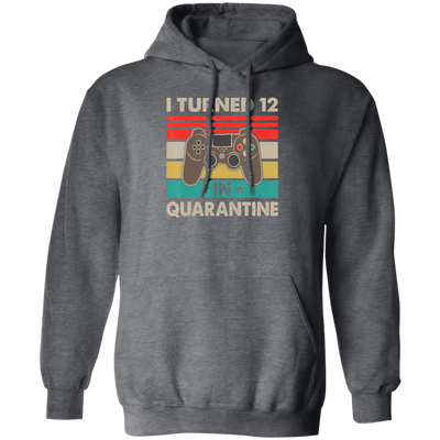 I Turned 12 In Quarantine Vintage 12th Birthday Pullover Hoodie