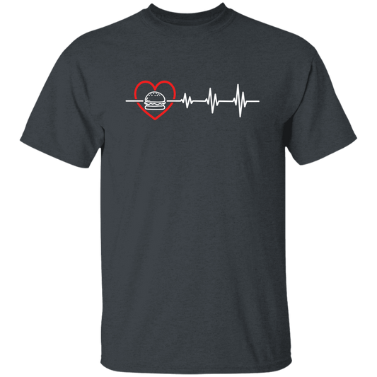 Hamburger Lover, Best Food Is Burger, Burger Heartbeat, Love Burger, Burger And Heartbeat Unisex T-Shirt