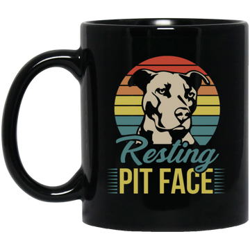 Retro Funny Pit Bull, Pit Face, Dog Lover Gift
