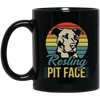 Retro Funny Pit Bull, Pit Face, Dog Lover Gift