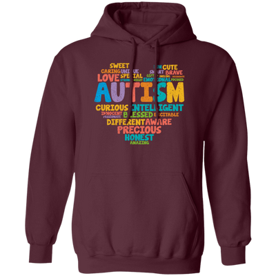 Autism Love Gift, Healing Gift, Heal Autism, Autism Awareness, Retro Gift, Autism Vintage Pullover Hoodie