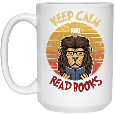 Books Reading Retro Glasses Lion Bookworm Vintage