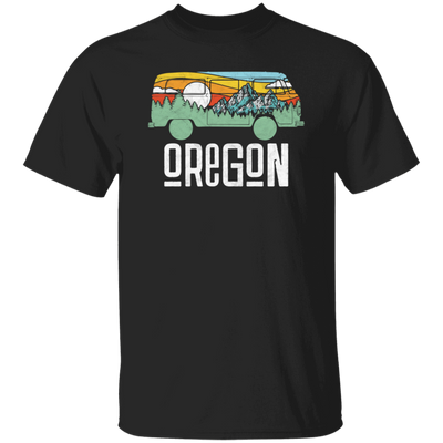 Oregon Love Gift, Outdoor Hippie, Van Nature Retro, National Park Unisex T-Shirt