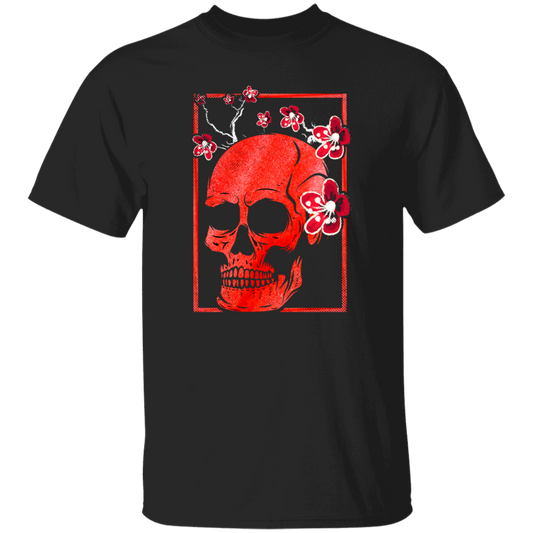 Japanese Demon Art Face Skull Devil Oni Harajuku Unisex T-Shirt