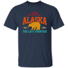 Cool Alaska The Last Frontier Grizzly Bear Souvenir Vintage Unisex T-Shirt