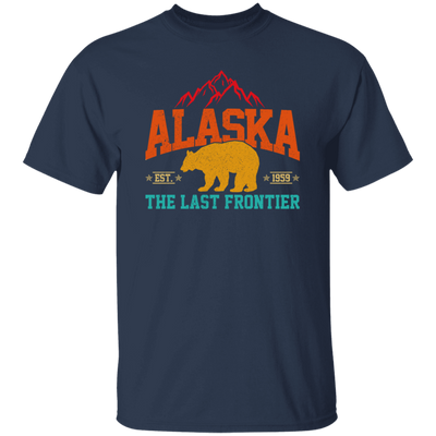 Cool Alaska The Last Frontier Grizzly Bear Souvenir Vintage Unisex T-Shirt