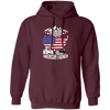 American Flag, Proud American Farmer, Tractor Love Gift, American Farmer Pullover Hoodie