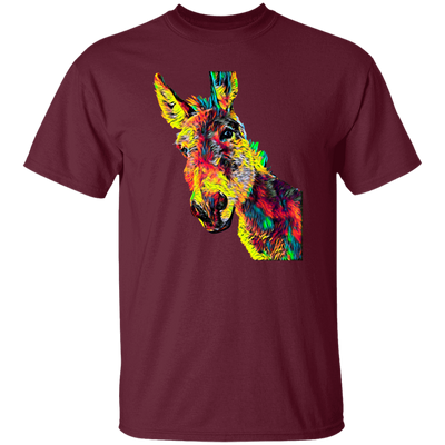 Donkey Colored Design Jackass Mule For Animal Lovers Owners True Friend Colorful Unisex T-Shirt