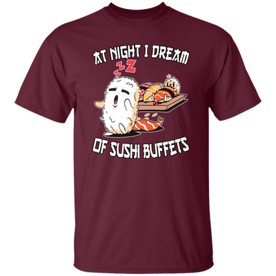 At Night I Dream Of Sushi Buffet Kawaii Food Lover