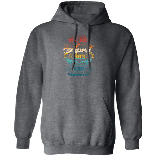 Birthday Vintage Legends Were Born In April 1983 Pullover Hoodie