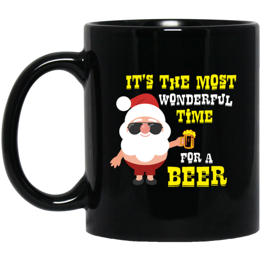 Funny Christmas Santa, Santa Drinking Beer