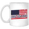 Best papi ever Vintage, American US Flag Grandpa