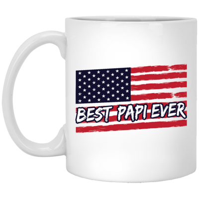 Best papi ever Vintage, American US Flag Grandpa