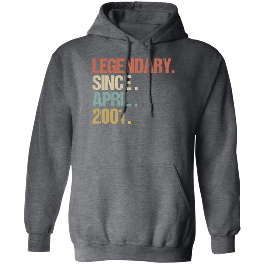 Birthday Gift Legendary Since April 2001 Son Pullover Hoodie