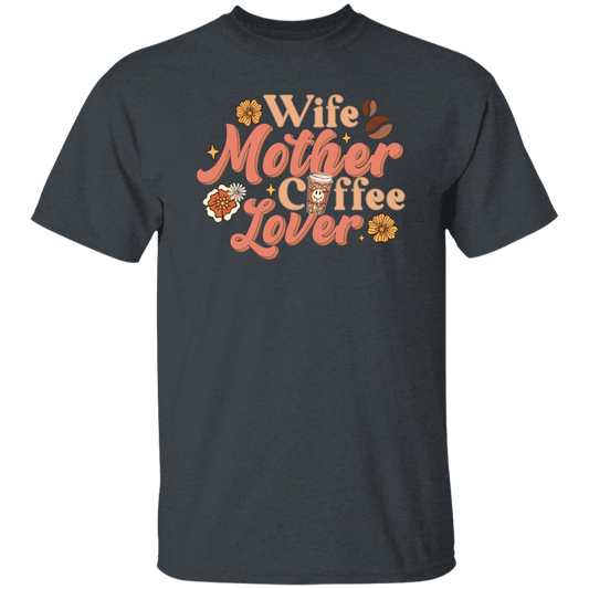 Love Wife Gift, Mothers Gift, Coffee Lover, Retro Love Coffee, Best Wife Unisex T-Shirt