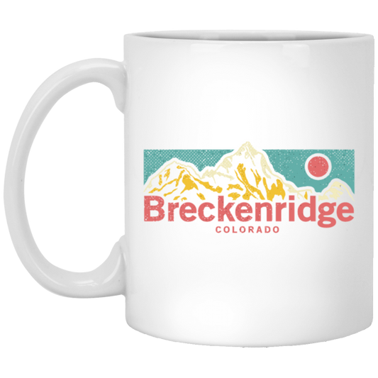 Retro Breckenridge Colorado Outdoors Adventure Mountain