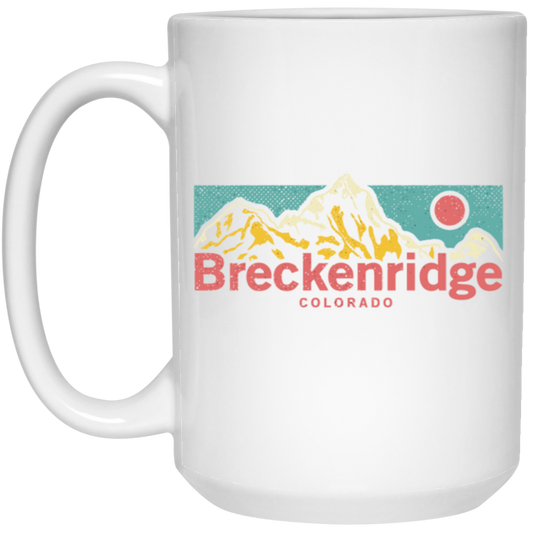 Retro Breckenridge Colorado Outdoors Adventure Mountain