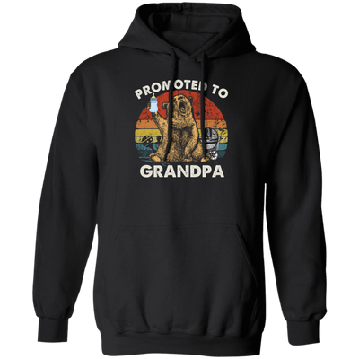 Vintage Promoted To Grandpa Bear, Bear Lover Gift In Vintage Pullover Hoodie